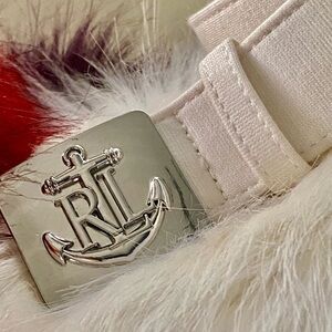 ⚓️Ralph Lauren, canvas and satin belt, with anchor buckle and brand logo⚓️#RLBC